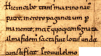 Verse 2, Clermont-Ferrand, MS 240, folio 45, col. 2.