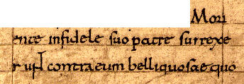 Verse 3, Clermont-Ferrand, MS 240, folio 45, col. 2.