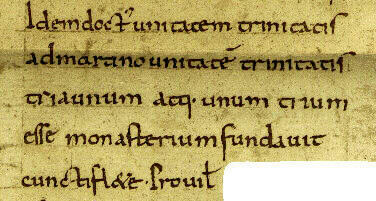 Verse 5, Clermont-Ferrand, MS 240, folio 45., col. 3.