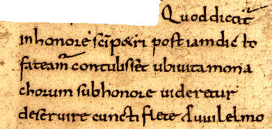 Verse 6, Clermont-Ferrand, MS 240, folio 45., col. 3.