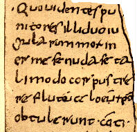 Verse 14, Florence, MS Libri 83, folio 22v.