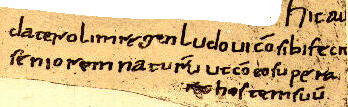 Verse 4, Florence, MS Libri 83, folio 21v.