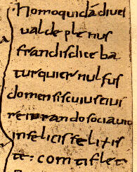 Verse 8, Florence, MS Libri 83, folio 22r.