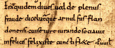 Verse 8, Clermont-Ferrand, MS 240, folio 45., col. 3.